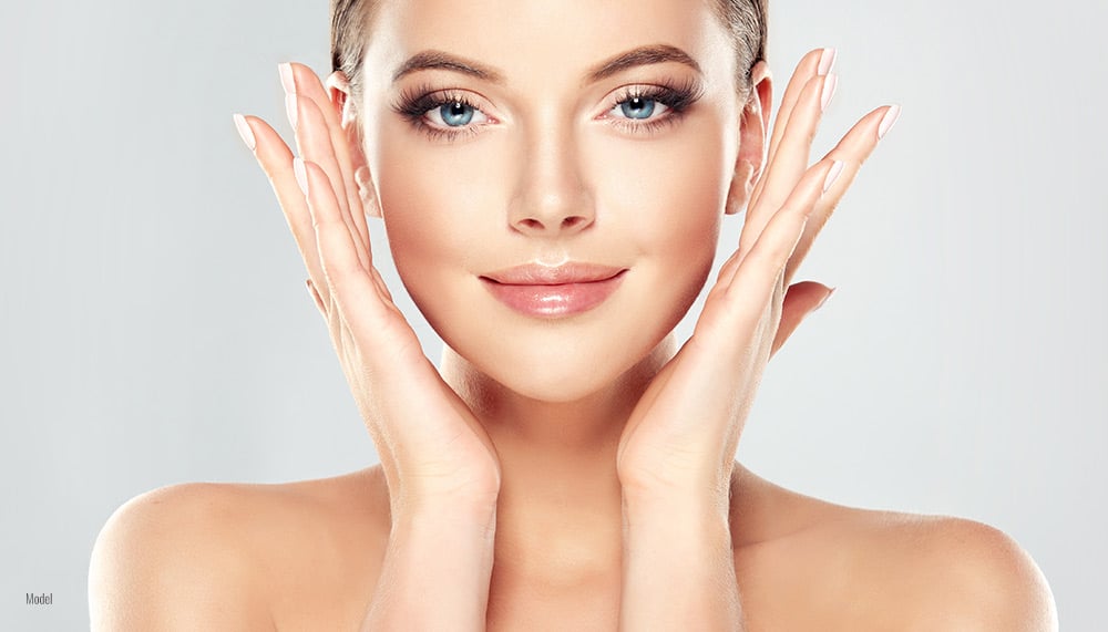 Women with beautiful non surgical treatment skin. 