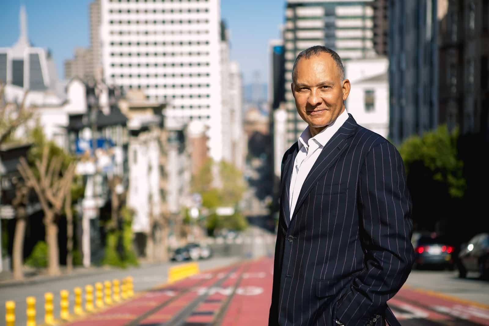 Dr. Delgado, a San Francisco Bay Area plastic surgeon on the streets of San Francisco.