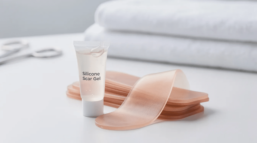 Bottle of scar gel