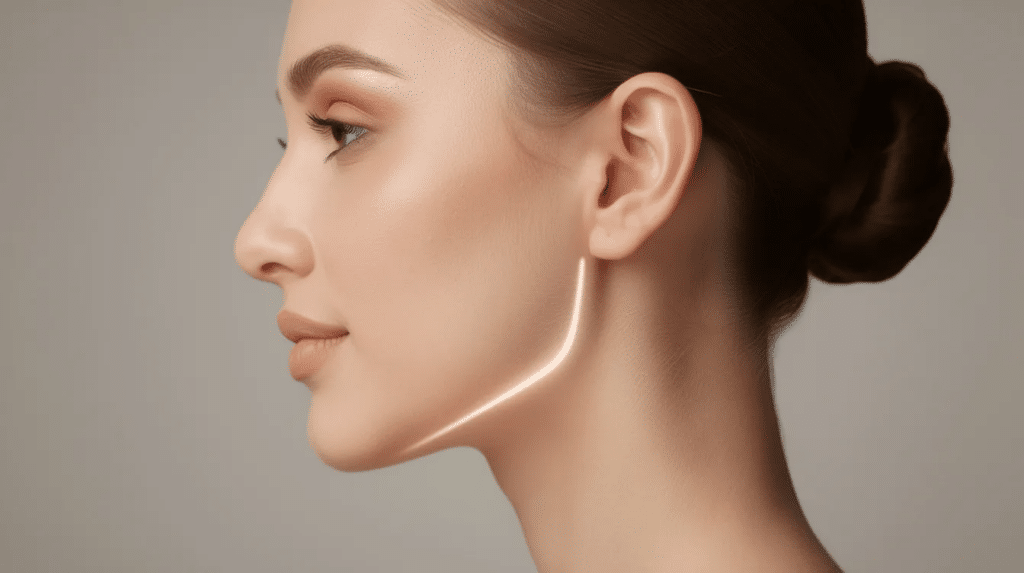 Profile of a beautiful woman